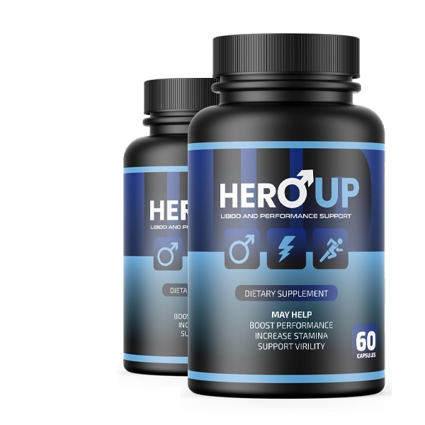 HeroUp Men's Health Supplement Bottle